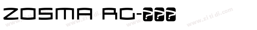Zosma Rg字体转换